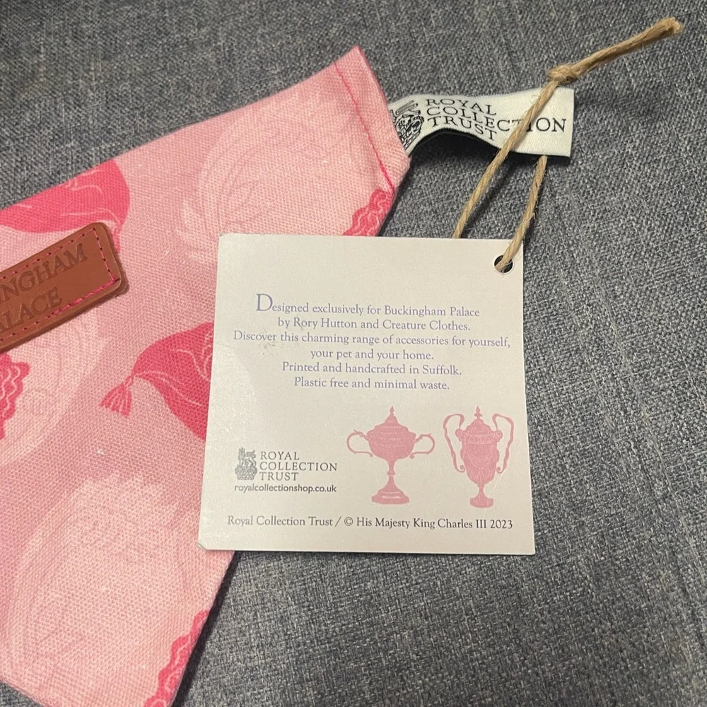 Royal Collection Trust x Rory Hutton Pink Dog Print Bandana